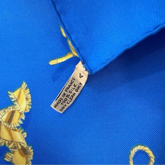 Blue and Gold Scarf - Picture 8 of 12